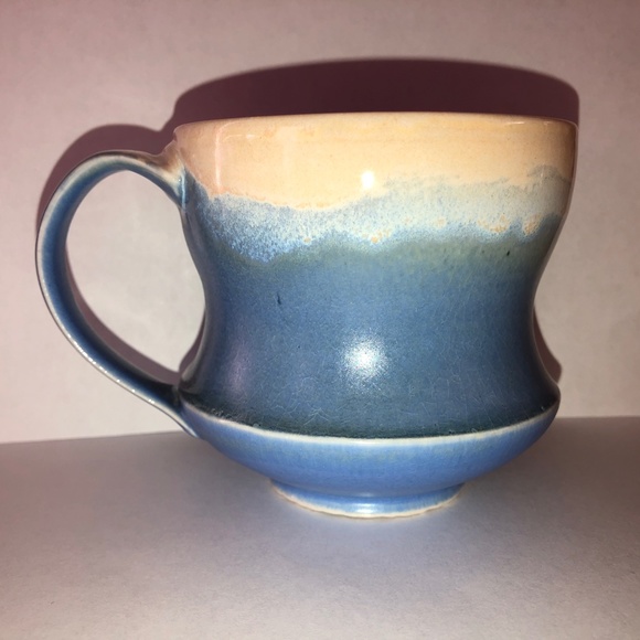 HANDMADE Coffee Mug Tea Cup Dipped Porcelain w/ Lace Mandala Base One-of-a-Kind - Picture 6 of 14